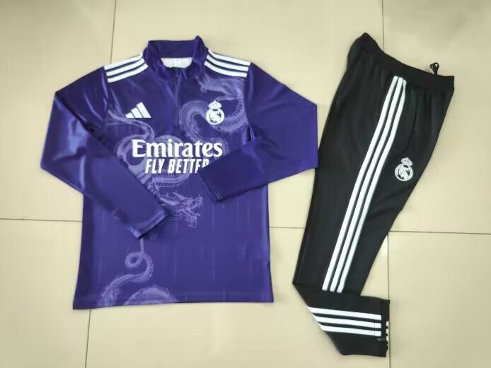 AAA Quality Real Madrid 24/25 Tracksuit - Purple Dragon